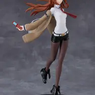 『STEINS;GATE』より「牧瀬紅莉栖」組み立て式プラモデルが予約開始！改造制服姿とロングヘアーをなびかせて颯爽と走りだす様子で立体化