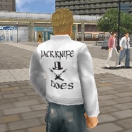 PSP『喧嘩番長5~漢の法則~』に、ロックバンドDOESのレザージャケットが登場