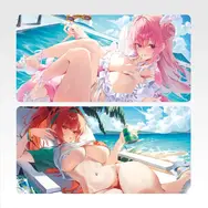 『勝利の女神：NIKKE』新作一番くじは“水着”がテーマ！背中で魅せる「エレグ」「ラピ：レッドフード」フィギュアや、「ヘルム」の描き下ろしが眩しい