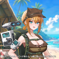 『勝利の女神：NIKKE』ドキッ！刺激的過ぎて“規制だらけ”の水着を披露！ そして、ガードの外れた「非規制版」の画像も続々と……！【フォトレポ】