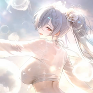『勝利の女神：NIKKE』ドキッ！刺激的過ぎて“規制だらけ”の水着を披露！ そして、ガードの外れた「非規制版」の画像も続々と……！【フォトレポ】
