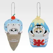 「mofusand」新作一番くじの全ラインナップ公開！アイスを持った「シロクマにゃん」ぬいぐるみ、ハンディファンなど涼しげなグッズがズラリ