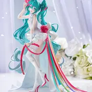 「レーシングミク」誕生15周年記念！望月けい氏デザインによる、鮮やかリボンと純白のドレスに身を包む特別な姿が立体化