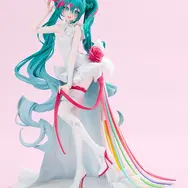 「レーシングミク」誕生15周年記念！望月けい氏デザインによる、鮮やかリボンと純白のドレスに身を包む特別な姿が立体化