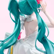 「レーシングミク」誕生15周年記念！望月けい氏デザインによる、鮮やかリボンと純白のドレスに身を包む特別な姿が立体化