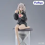 太ももが露わなルームウェア！「ホロライブ」獅白ぼたんの砂時計付きフィギュア「ぬーストプラス」が7月第5週よりプライズ順次展開