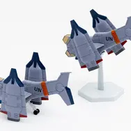 「ヱヴァ新劇場版」より航空支援機「YAGR-3B」がキット化！2機セットでランディングギアや、飛行状態で展示できるスタンドも付属