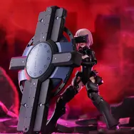 『FGO』変形する巨大な砲身“ブラックバレル”も！シールダー「マシュ・キリエライト」霊基外骨骼姿のプラモが予約受付中