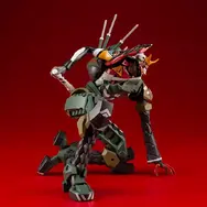 「エヴァンゲリオン新2号機α」1/400スケールプラモデルが再生産！三銃身ガトリング砲やナギナタほか、停止信号プラグなどオプション豊富