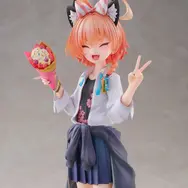 『ブルアカ』満面の笑みを浮かべる「ネル（制服）」が可愛すぎる！クレープ片手にピース、EXPO満喫のメモロビを1/7フィギュアで完全再現