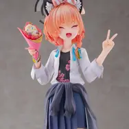 『ブルアカ』満面の笑みを浮かべる「ネル（制服）」が可愛すぎる！クレープ片手にピース、EXPO満喫のメモロビを1/7フィギュアで完全再現