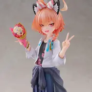 『ブルアカ』満面の笑みを浮かべる「ネル（制服）」が可愛すぎる！クレープ片手にピース、EXPO満喫のメモロビを1/7フィギュアで完全再現