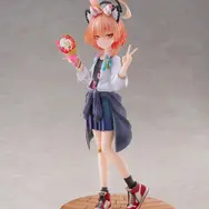 『ブルアカ』満面の笑みを浮かべる「ネル（制服）」が可愛すぎる！クレープ片手にピース、EXPO満喫のメモロビを1/7フィギュアで完全再現