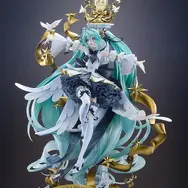 髪は過去最高クラスのボリューム！「初音ミクシンフォニー 2025」メインビジュアルが、グッスマ最高峰ラインSCで1/7スケールフィギュア化