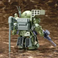 2015年に発売された「装甲騎兵ボトムズ」プラモデル「バーグラリードッグ」が再生産！各種ギミック搭載、デフォルメされたキリコが搭乗可能