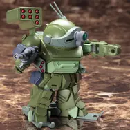 2015年に発売された「装甲騎兵ボトムズ」プラモデル「バーグラリードッグ」が再生産！各種ギミック搭載、デフォルメされたキリコが搭乗可能