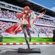 大胆にお腹魅せるレーシングガール姿！『STEINS;GATE』より「牧瀬紅莉栖」フィギュアが予約開始ー同衣装のぬいぐるみも展開