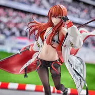 大胆にお腹魅せるレーシングガール姿！『STEINS;GATE』より「牧瀬紅莉栖」フィギュアが予約開始ー同衣装のぬいぐるみも展開