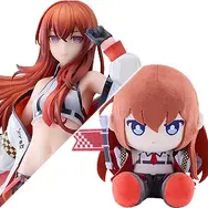 大胆にお腹魅せるレーシングガール姿！『STEINS;GATE』より「牧瀬紅莉栖」フィギュアが予約開始ー同衣装のぬいぐるみも展開
