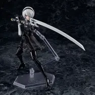 チラ見えする太もも…！アニメ『ニーア オートマタ』より「2B」の可動フィギュアが再販―ウィルス汚染顔や白の契約など付属パーツも豊富