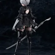 チラ見えする太もも…！アニメ『ニーア オートマタ』より「2B」の可動フィギュアが再販―ウィルス汚染顔や白の契約など付属パーツも豊富