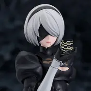 チラ見えする太もも…！アニメ『ニーア オートマタ』より「2B」の可動フィギュアが再販―ウィルス汚染顔や白の契約など付属パーツも豊富