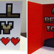 「一人で行くのは危険じゃ!」などバレンタインデーを祝うゲーム的なカード 