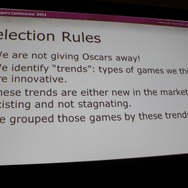 【GDC2011】2010年の革新的なゲームデザインを振り返る