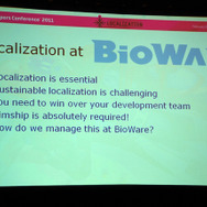 【GDC2011】ビジネスに重要なのは愛だろ、愛!BioWareにおけるローカライズプロセスについて