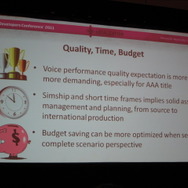 【GDC2011】多言語音声収録ミステリーツアー、5カ国のローカライズ担当者が語る効率の良い音声収録の方法論