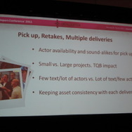 【GDC2011】多言語音声収録ミステリーツアー、5カ国のローカライズ担当者が語る効率の良い音声収録の方法論