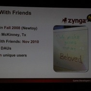 【GDC2011】ゲーム作りの方法を変える・・・スマートフォンで活躍するZynga with Friends