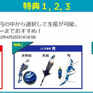 特典の内訳 特典の内訳