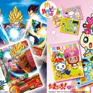 『ドラゴンボールヒーローズ』で使える「ドラゴンボール改」カード&「たまごっち!」シールがハッピーセットに登場
