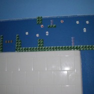 バスルームを『スーパーマリオブラザーズ』風に改装