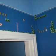 バスルームを『スーパーマリオブラザーズ』風に改装