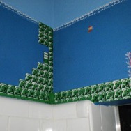 バスルームを『スーパーマリオブラザーズ』風に改装