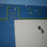 バスルームを『スーパーマリオブラザーズ』風に改装