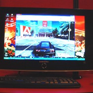 バリバリ3Dのレースゲームが動いていた