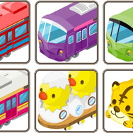 可愛らしい電車も登場