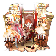 ガレリア・ハンターズギルド （右）ギルドマスター：アッシュ・ブリッツ （左）コーディネーター：プリシラ