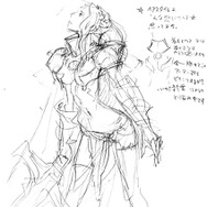 西村キヌ氏による設定ラフ画