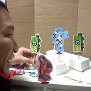 何やらひらめいたようです