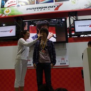 『マリオカート7』トーナメント優勝者の高尾さん(掲載許可を得ています)