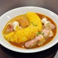リンレン2色のバナナカレー