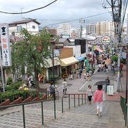 日暮里から谷中ぎんざへ。この「夕焼けだんだん」は夕日と猫の名所です