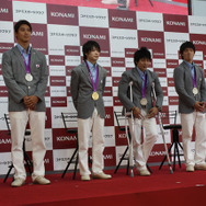 内村選手、山室選手、田中選手、藤井選手が登場！KONAMI競技部ロンドンオリンピック日本代表選手報告会