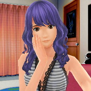 何を間違ったか、青髪ウェーブに露出のイケイケ。そんな子に育てたおぼえはありませーん！