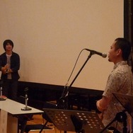 光田氏の音楽への熱い思いを語る神永氏