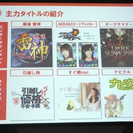 主力タイトルの紹介